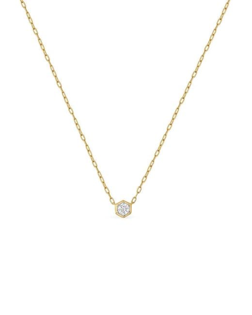 Sara Weinstock Metallic 18K Honey Comb Diamond Necklace