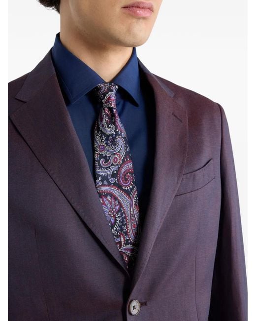 Traje Con Botones Etro de hombre de color Blue