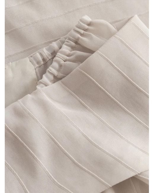 Elena Velez White Off-Shoulder Zip-Front Blouse