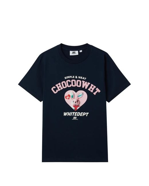 Chocoolate Blue Printed T-Shirt