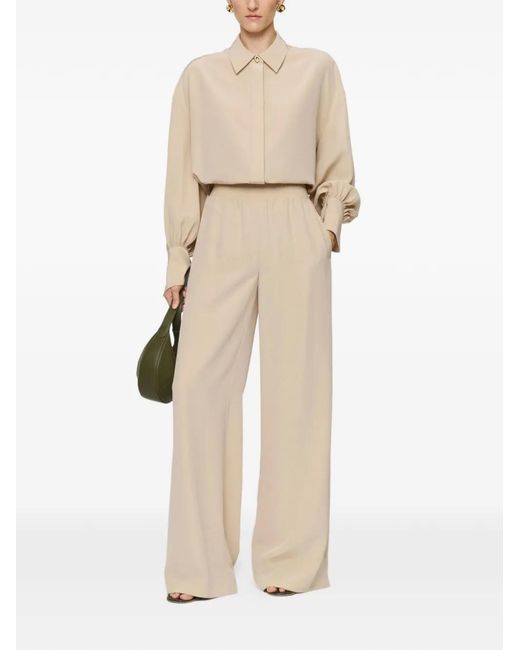 Joseph Natural Nour High-Rise Wide-Leg Trousers