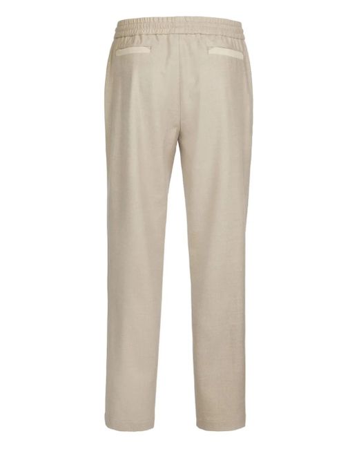 Sease Natural Elasticated-Waist Wool Trousers for men