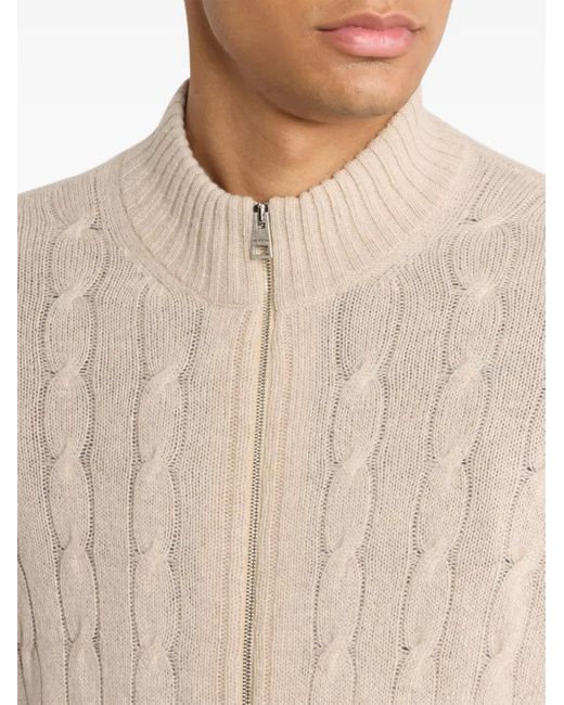 Etro Natural Cashmere Cardigan for men