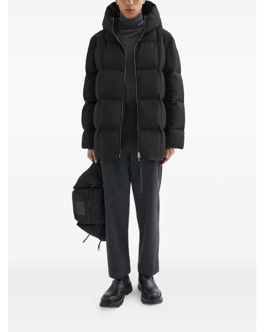 Jil Sander Black Quilted Down Jacket for men