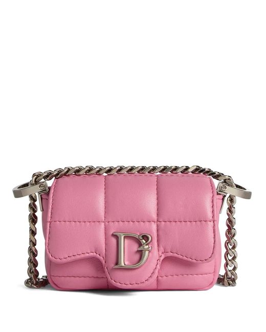 DSquared² Pink D2 Statement Umhängetasche