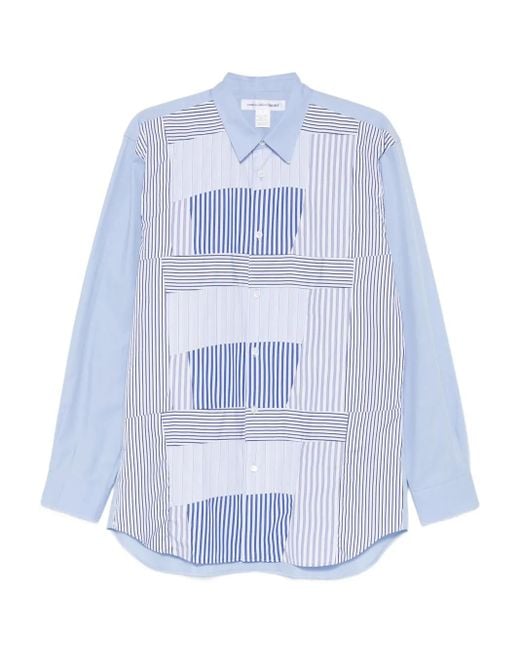 Comme des Garçons Gestreiftes Hemd in White für Herren