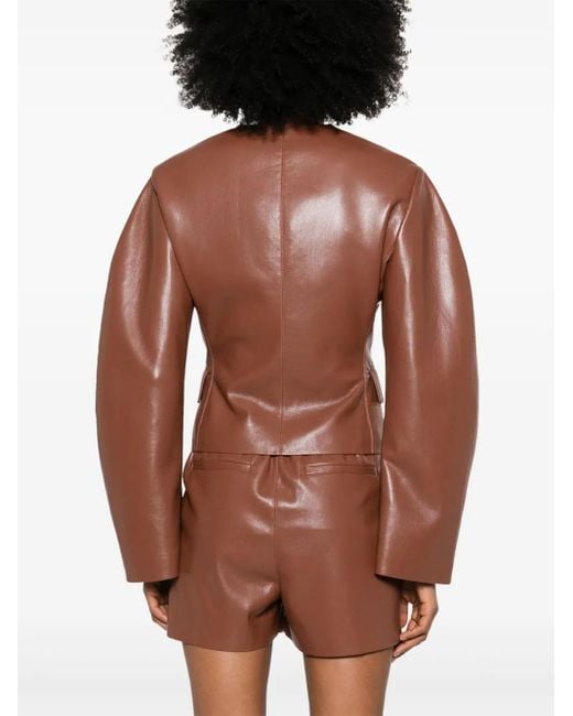 Nanushka Brown Kiyo Jacket