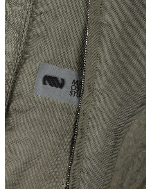 Massimo Osti Studio Green Veste Oversize À Col for men