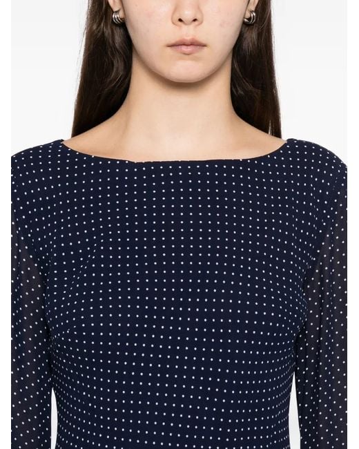 Reformation Blue Esra Mini Dress