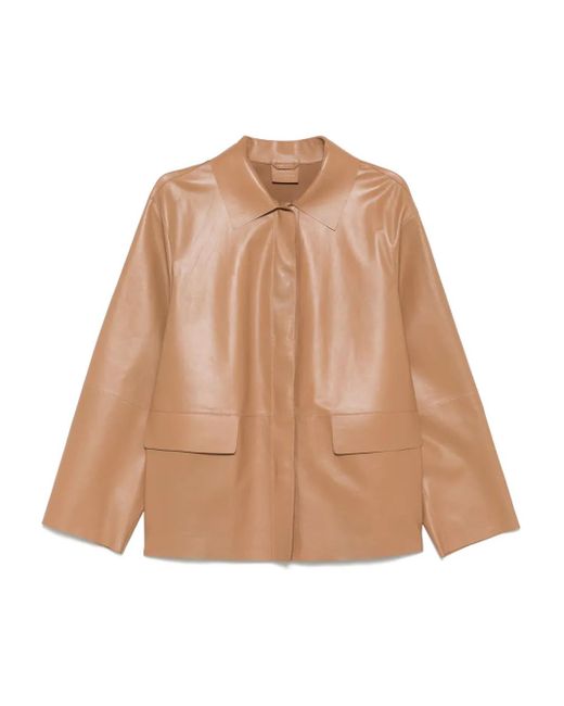 Veste De Moto En Cuir Desa Nineteenseventytwo en coloris Natural