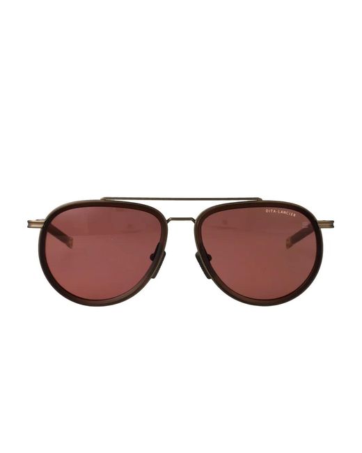 Dita Eyewear Brown Pilot Sunglasses for men