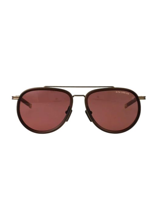 メンズ Dita Eyewear パイロット サングラス Brown