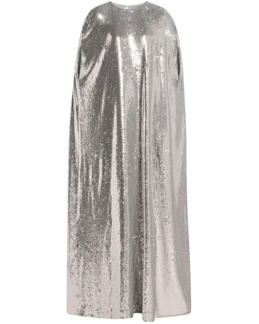 BERNADETTE Gray Kleid mit Pailletten