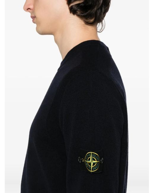 メンズ Stone Island クルーネック プルオーバー Black