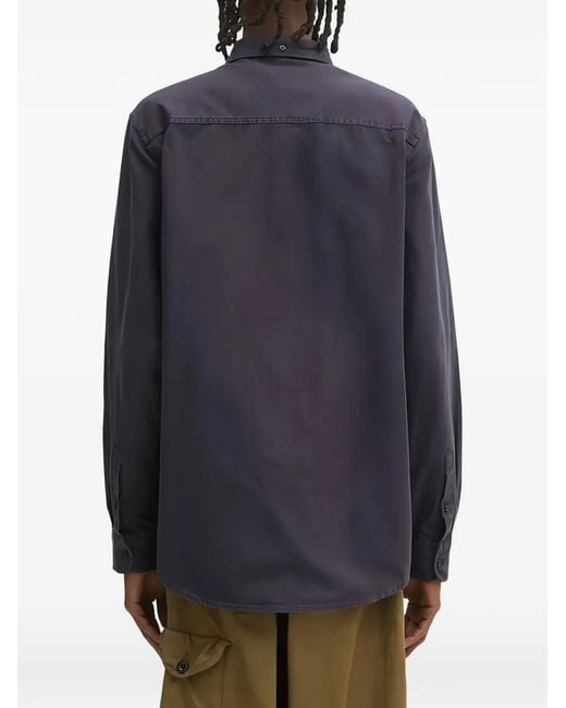 Carhartt Blue Bolton Logo-Embroidered Shirt for men