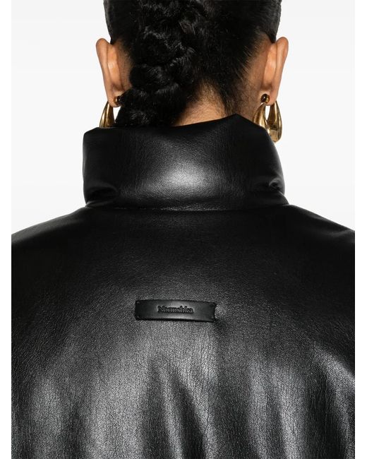Nanushka Cropped Donsjack in het Black