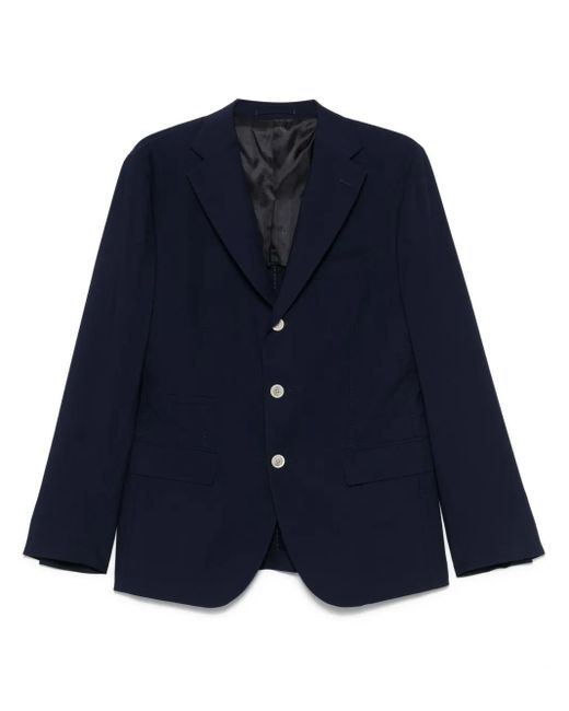Eleventy Blue Single-Breasted Blazer for men