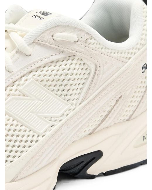 New Balance White Baskets 509 À Lacets