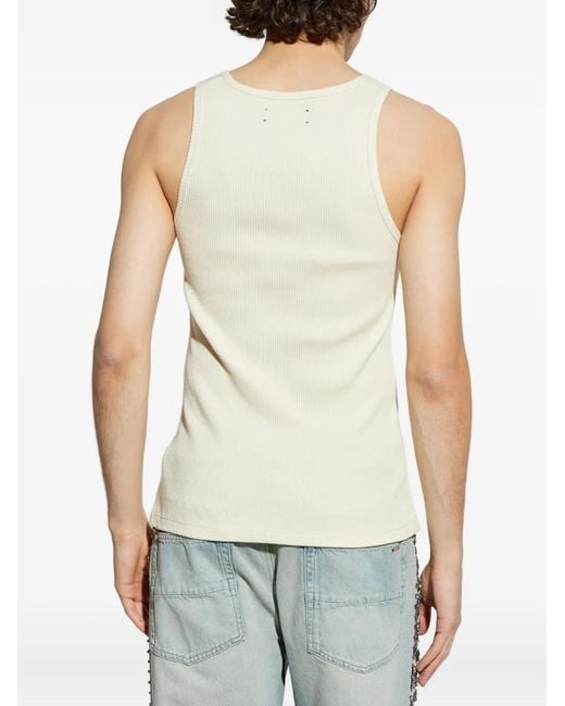 Amiri Natural Ribbed Sleeveless Top for men