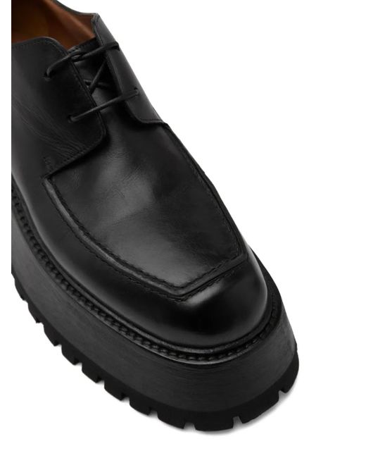 Marsèll Black Lug-Sole Lace-Up Derby Shoes