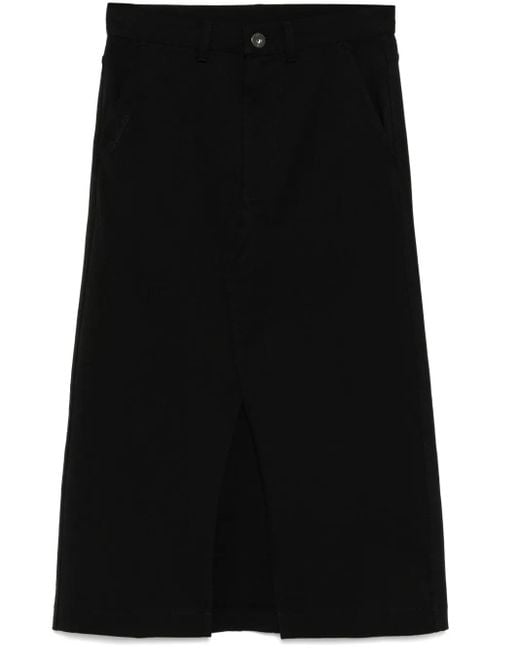 Chocoolate Black Logo-Embroidered Skirt