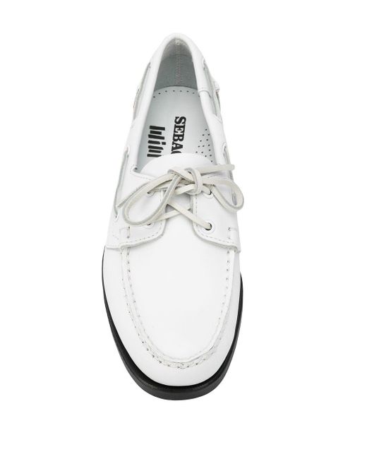 Sebago Classic Boat Shoes in White for 