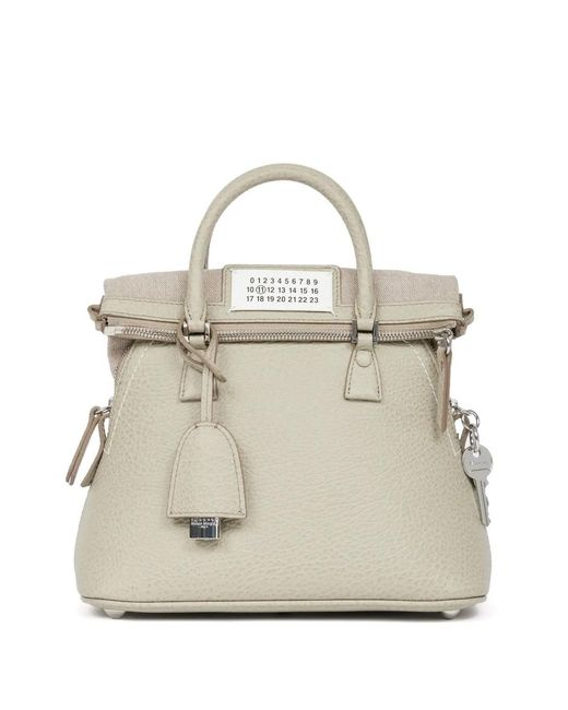 Maison Margiela White Mini 5Ac Classique Tote Bag