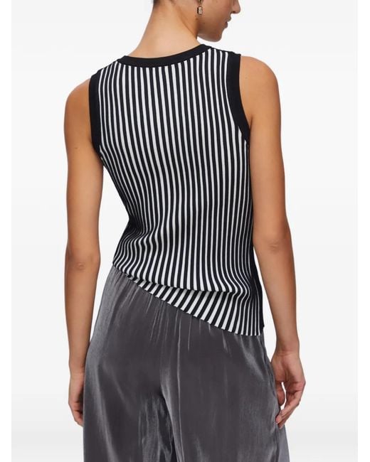 Liu Jo Black Striped Knitted Top