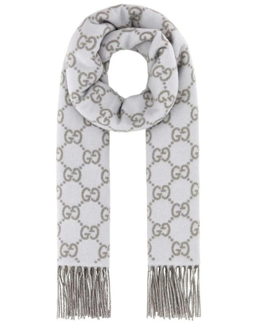 Bufanda Reversible Gucci de color Gray