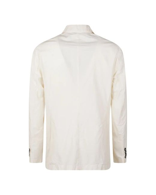 Barena White Front-Pocket Jacket for men