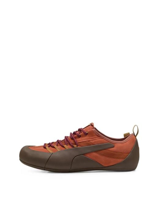 PUMA Brown Klim Panelled Sneakers for men