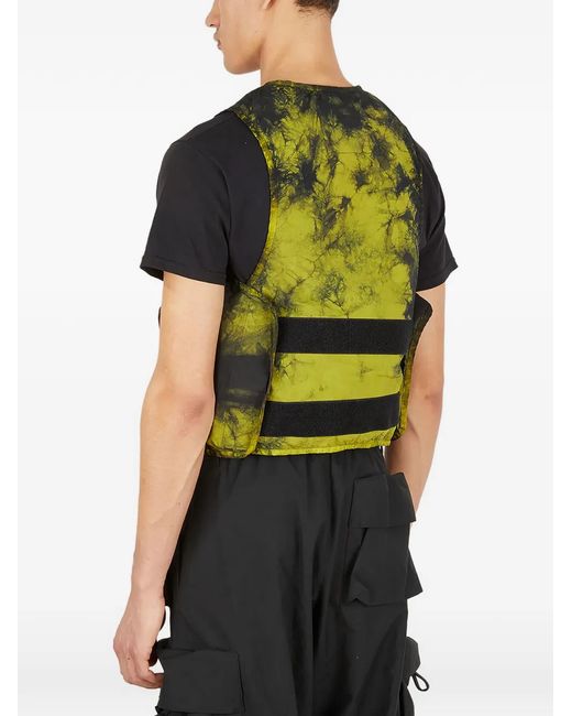 NEMEN Green V-Neck Flap-Pocket Gilet for men