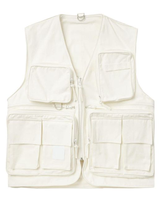 Hed Mayner Natural Multi Pocket Vest for men