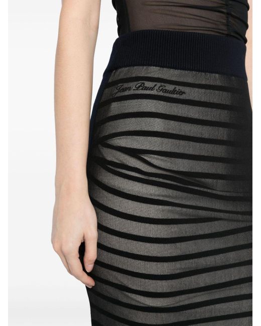 Jean Paul Gaultier Black Marinière Skirt