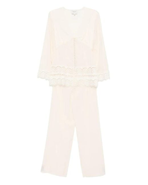 Reformation Nadia Tweedelig Set in het White