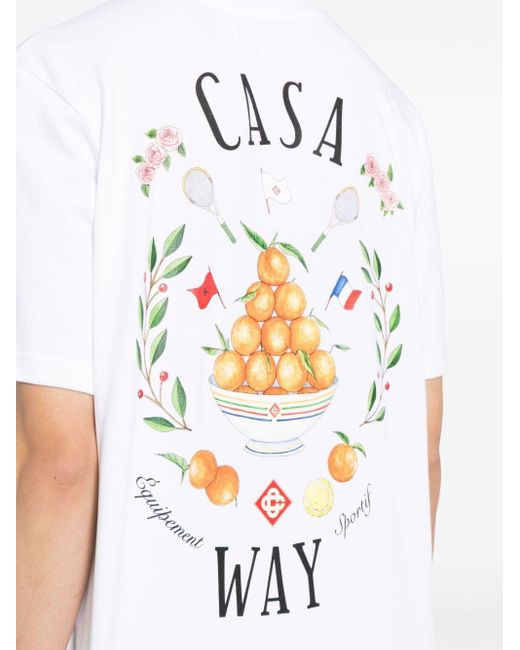 Casablancabrand Casa Way T-Shirt in White für Herren
