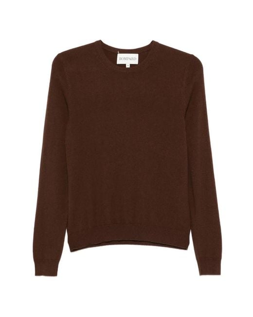 Bompard Brown Round-Neck Sweater