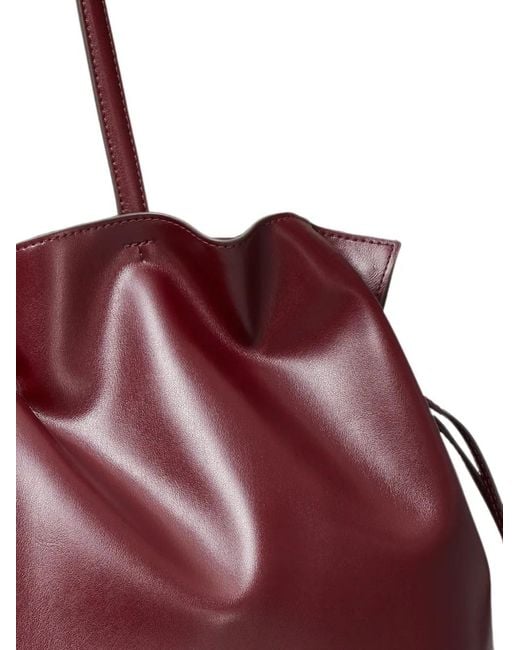 Tory Burch Purple Ella Natuura Drawstring Tote
