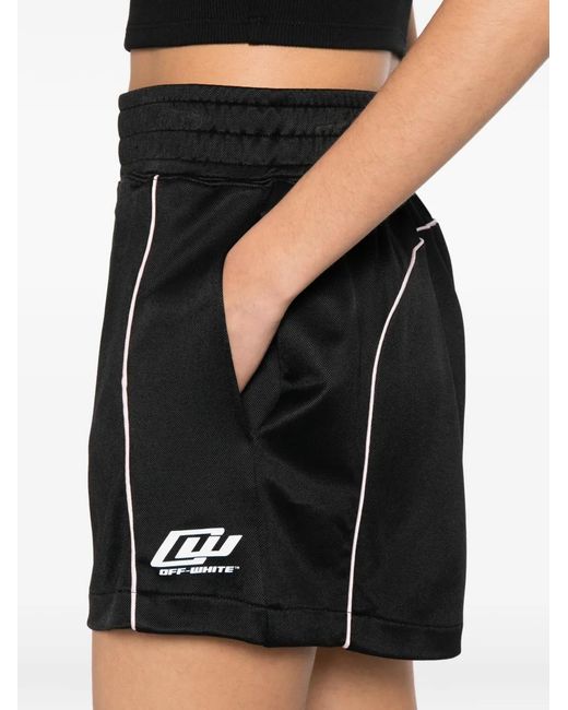 Off-White c/o Virgil Abloh Black Fluid Track Shorts