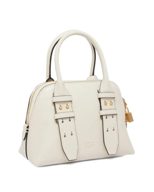 Pinko Natural Leather Tote Bag