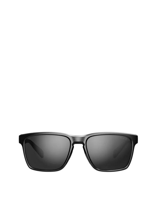 Bolle Gray Reverence Rectangle-Frame Sunglasses