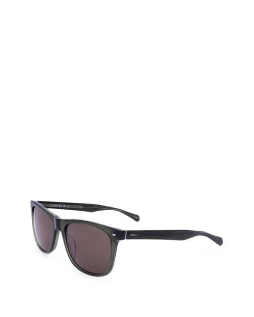 Fossil White Square-Frame Sunglasses for men