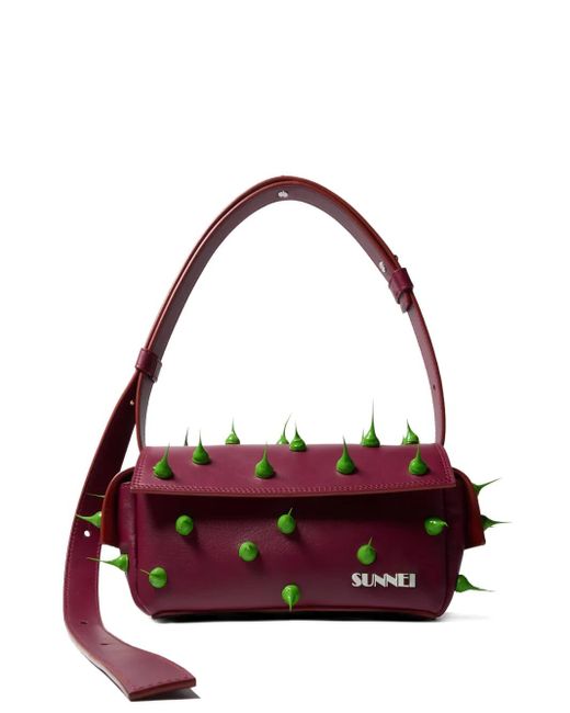 Sunnei Small Spiky Labauletto Shoulder Bag in Purple | Lyst