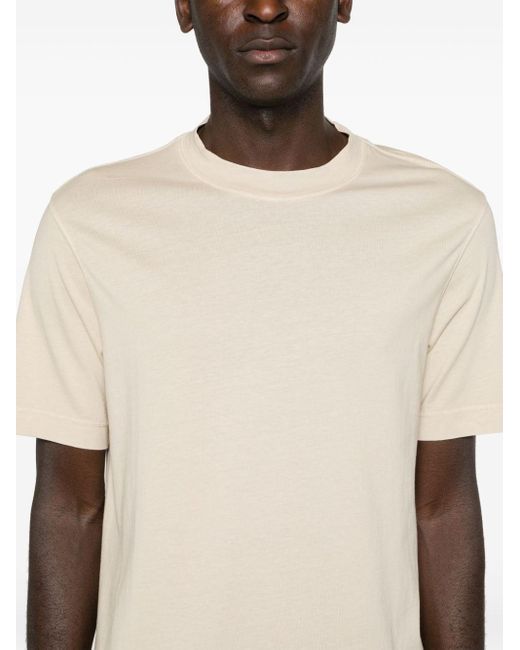 Circolo 1901 Natural Crew-neck Cotton T-shirt for men