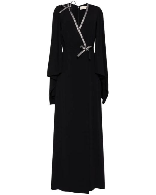 Elie Saab Black Cady Dress