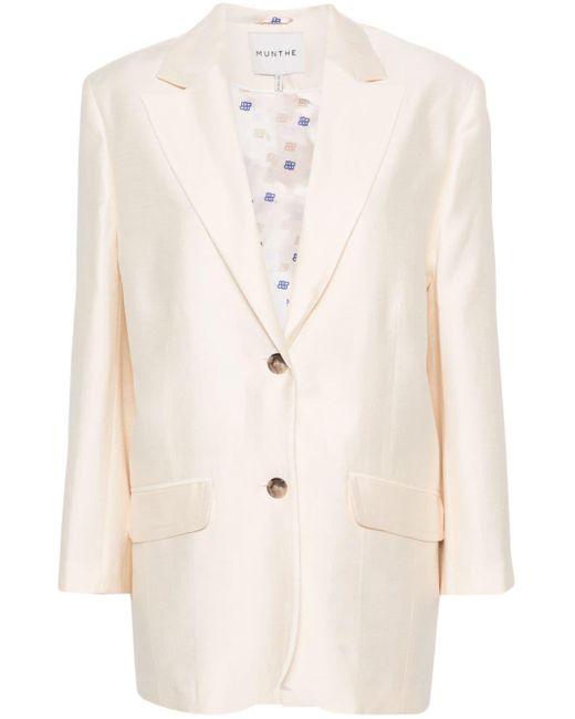 Munthe Natural Manchester Single-breasted Blazer