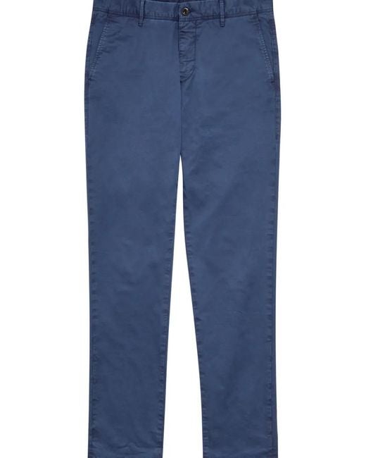 Slowear Blue Buttoned Trousers for men