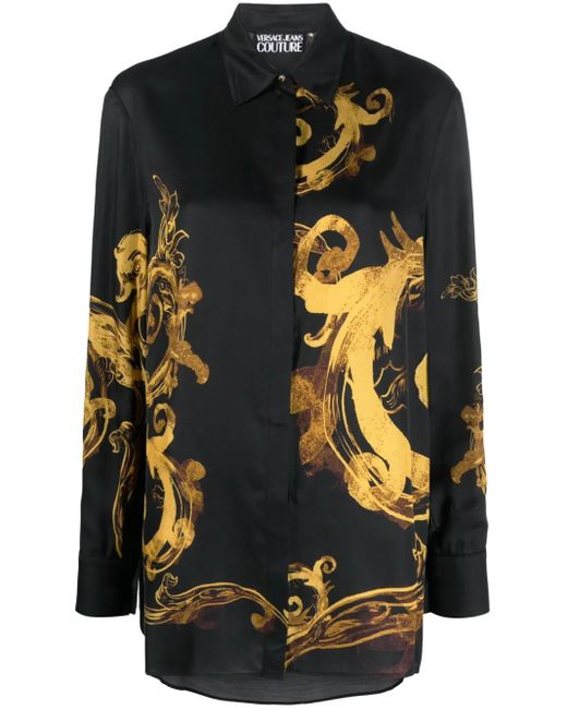 Camicie di Versace Jeans Couture in Black