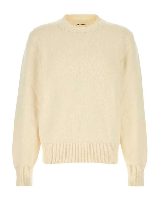 Jil Sander Natural Pull À Col Rond for men