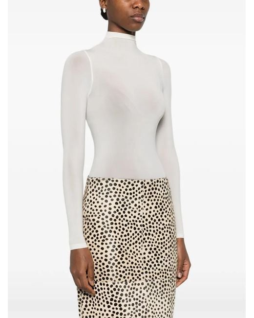 Wolford White Long-Sleeve Top